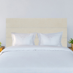 Bedmaster Milan King Size Cream Naples Velvet Lined Headboard