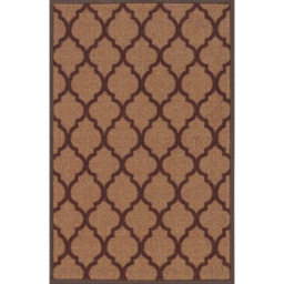 Desire Rugs Beige Anti Slip Trellis Design Door Mat 80 x 150cm