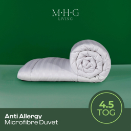 MHG Living White King Size Spring Summer Hollowfibre Duvet 4.5 Tog - thumbnail 2