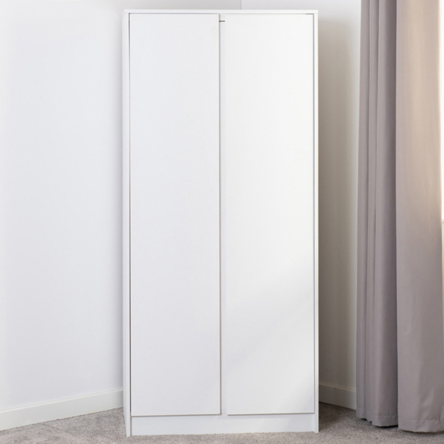 Seconique Malvern 2 Door White Wardrobe - image 1