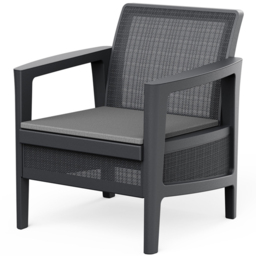 Keter Atlas Graphite 4 Seater Garden Lounge Set - thumbnail 4