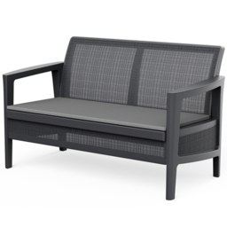 Keter Atlas Graphite 4 Seater Garden Lounge Set - thumbnail 3