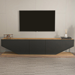 Decorotika Pearl Modern Black and Oud TV Unit