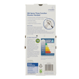 Silk Spray 3 Function Shower Head Chrome - Chrome - thumbnail 3