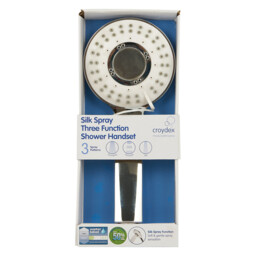 Silk Spray 3 Function Shower Head Chrome - Chrome