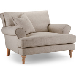 Eastwood Faro Small Beige Snuggle Chair - thumbnail 2