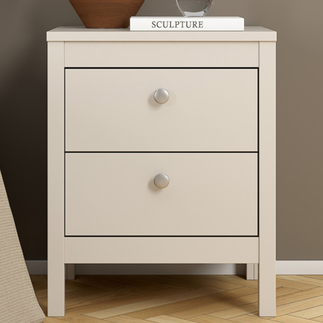 Florence Madrid Cashmere 2 Drawer Bedside Table - image 1