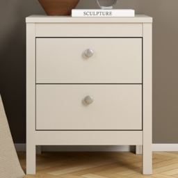 Florence Madrid Cashmere 2 Drawer Bedside Table - thumbnail 1