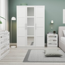 Finley 3 Door Mirrored Wardrobe