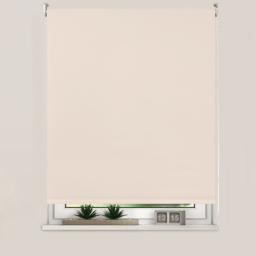 Plain Blackout Roller Blind Ivory 90 x 165cm