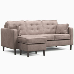 Milo Reversible Chaise Enjoy Pewter Sofa - thumbnail 2