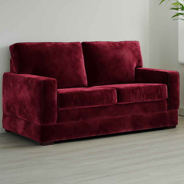 Jay-Be Urban 2 Seater Luxe Velvet Shiraz Sofa Bed with e-Pocket Mattress - image 1