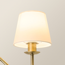 ValueLights Memphis Antique Brass Barley Twist LED Ceiling Lamp - thumbnail 3