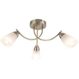 Cosylyte Hallie Bathroom 3 Light Glass Ceiling Light