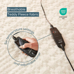Beurer Indulgence Single Plush Teddy Fleece Fully Fitted Heated Mattress Cover - thumbnail 4
