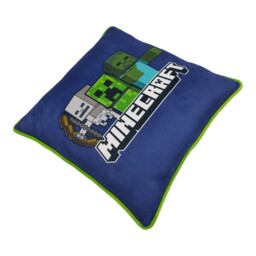 Minecraft Main Mobs Printed Cushion Blue - thumbnail 3