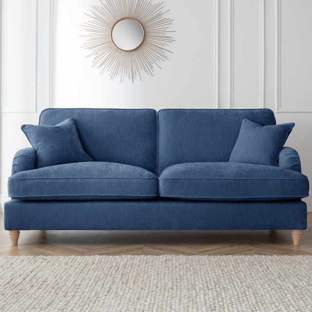 The Vienna 3 Seater Navy Sofa - image 1
