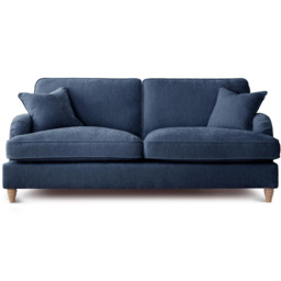 The Vienna 3 Seater Navy Sofa - thumbnail 2