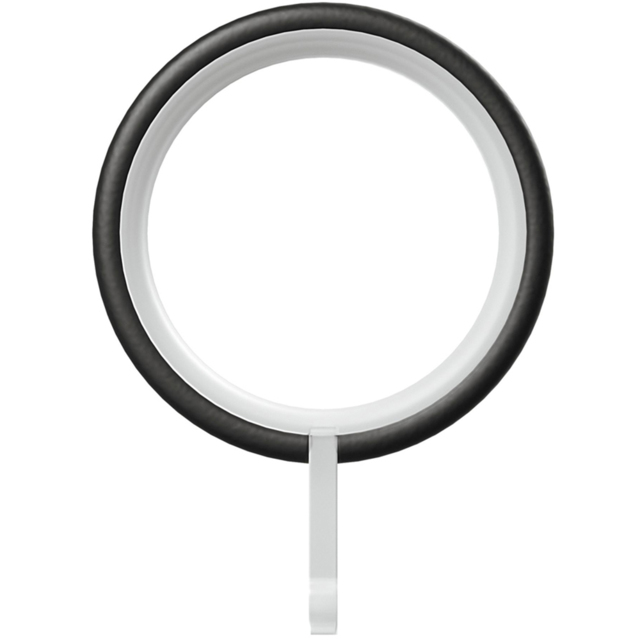 Rothley Matt Black Curtain Rings 10 Pack - image 1