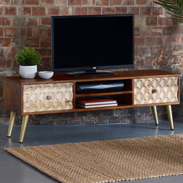Brooklyn Cotati 2 Drawer 2 Shelf Large Plasma TV Unit - image 1