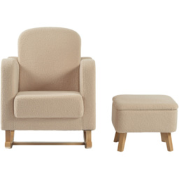 Bebe & Beyond Soother Oat Ted Nursing Chair and Stool - thumbnail 3