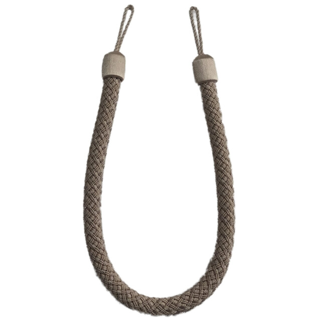 Braided Rope Tie Back - Latte