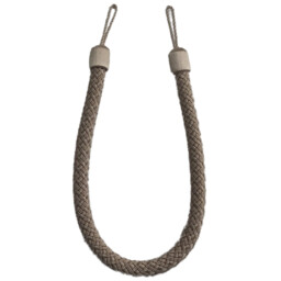 Braided Rope Tie Back - Latte