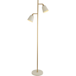 Scalloped Floor Lamp Cream