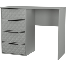 Crowndale Harlequin 4 Drawer Dusk Grey Vanity Dressing Table Ready Assembled - thumbnail 2