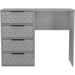Crowndale Harlequin 4 Drawer Dusk Grey Vanity Dressing Table Ready Assembled - thumbnail 3