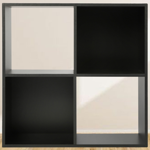 Jane 4 Shelf Black Cube Storage Unit - image 1