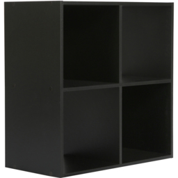 Jane 4 Shelf Black Cube Storage Unit - thumbnail 3