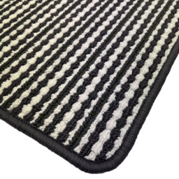Black and White 57 x 150cm Geo Triangle Washable Runner - thumbnail 3