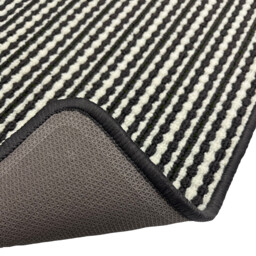 Black and White 57 x 150cm Geo Triangle Washable Runner - thumbnail 4
