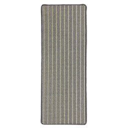 Black and White 57 x 150cm Geo Triangle Washable Runner - thumbnail 1
