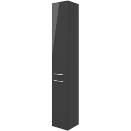Bathstore Milford 2 Door Anthracite Gloss Floor Standing Tall Unit 350mm - thumbnail 3