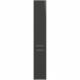 Bathstore Milford 2 Door Anthracite Gloss Floor Standing Tall Unit 350mm - thumbnail 4