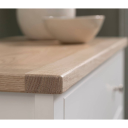 Noa and Nani Leines 2 Door 2 Drawer White and Oak Veneer Sideboard - thumbnail 4