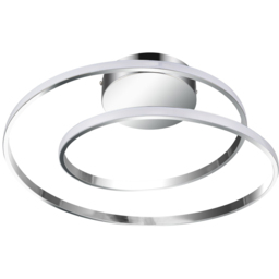 Cosylyte Alston Chrome 2 Ring LED Flush Ceiling Light