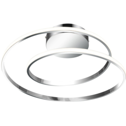 Cosylyte Alston Chrome 2 Ring LED Flush Ceiling Light - thumbnail 3