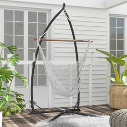 Outsunny Metal Hammock Chair Stand with Chain