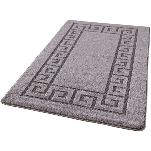 Smart Living Dark Grey Plain Non-Slip Door Mat with Gel Backing 50 x 80cm - image 1