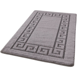 Smart Living Dark Grey Plain Non-Slip Door Mat with Gel Backing 50 x 80cm