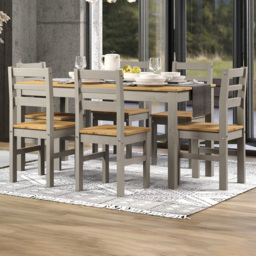 Core Products Corona Linea 6 Seater Dining Set Grey