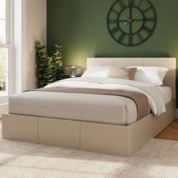 GFW Small Double Natural Side Lift Ottoman Bed