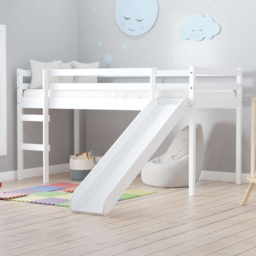 Frankie Single White Midi Sleeper with Slide - thumbnail 1