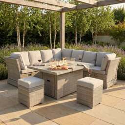 New Hampshire 9 Seater Firepit Set - Natural - thumbnail 3