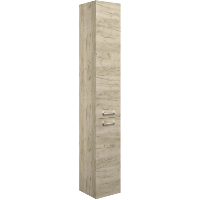 Bathstore Panama 2 Door Oak Floor Standing Tall Unit 350mm - image 1