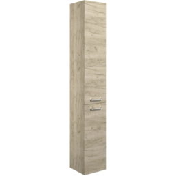 Bathstore Panama 2 Door Oak Floor Standing Tall Unit 350mm - thumbnail 1