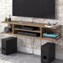 Decorotika Pivot 4 Shelf Oud Floating TV Unit - thumbnail 1